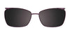 EasyClip EC375 Eyeglasses with Clip-on Sunglasses | Size 55 / Dark Brown & Pearl Cream