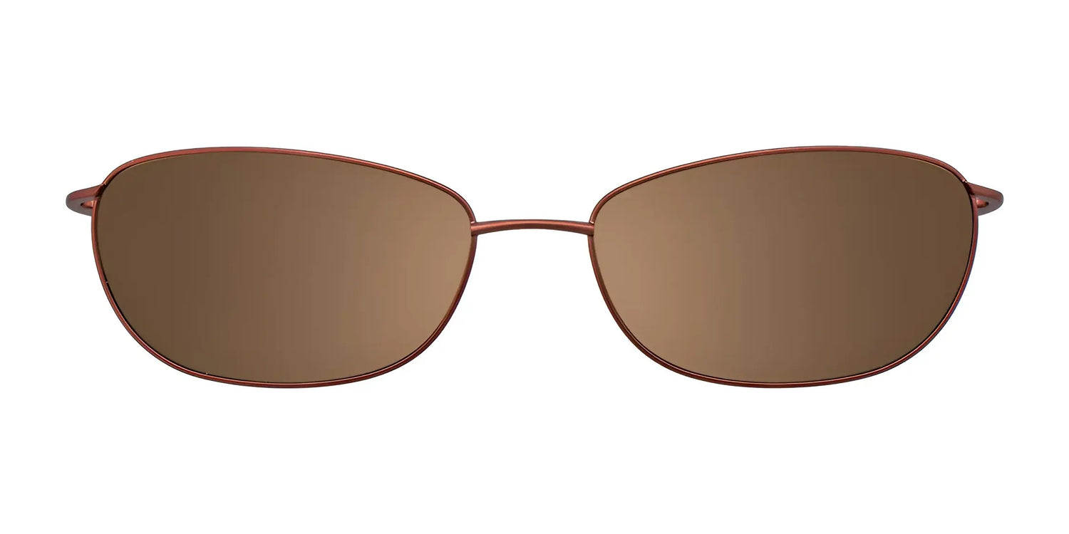 EasyClip EC391 eyeglasses by EasyClip in size 55, featuring brown oval detachable clip-on sunglasses with thin metal frames, shown on a white background—combining convenience and style for everyday wear. EasyClip EC391 eyeglasses by EasyClip in size 55, featuring brown oval detachable clip-on sunglasses with thin metal frames, shown on a white background—combining convenience and style for everyday wear.