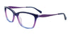 EasyClip EC403 Eyeglasses with Clip-on Sunglasses | Size 52 / Violet & Purple - Blueclip