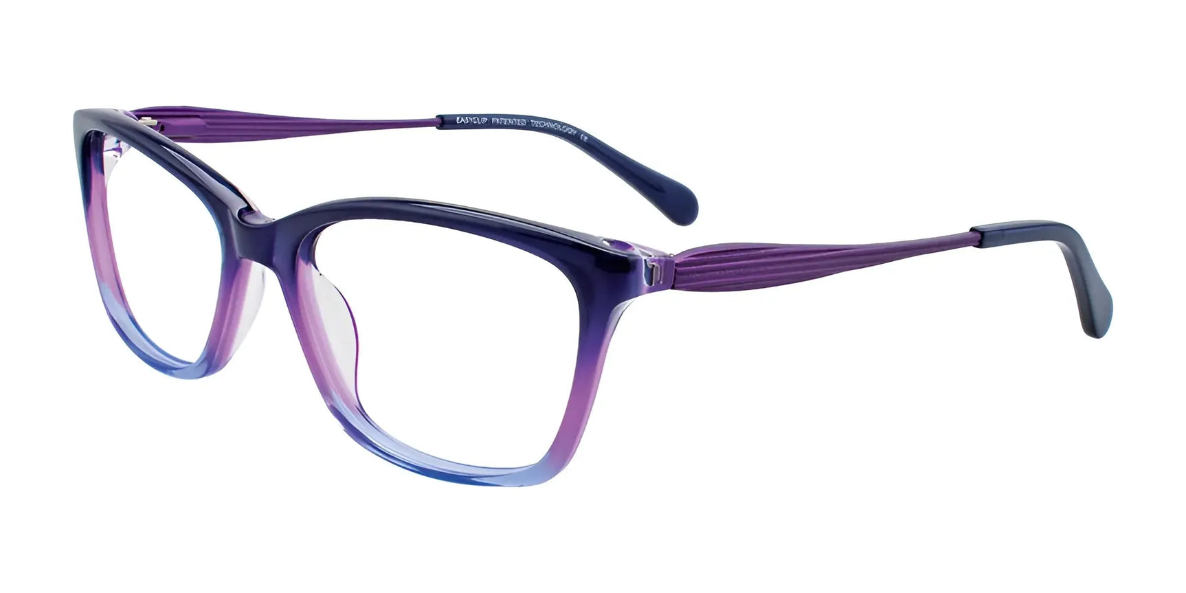 EasyClip EC403 Eyeglasses with Clip-on Sunglasses Violet & Purple / Kit 2 Clips EasyClip EC403 Eyeglasses with Clip-on Sunglasses Violet & Purple / Kit 2 Clips
