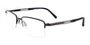 EasyClip EC408 Eyeglasses with Clip-on Sunglasses | Size 53 / Satin Black