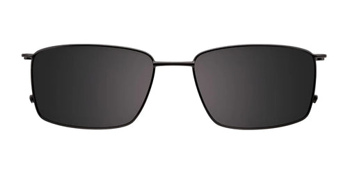 EasyClip EC408 Eyeglasses with Clip-on Sunglasses / Size 53 / Satin Black