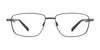 EasyClip EC411 Eyeglasses with Clip-on Sunglasses | Size 55 / Satin Black