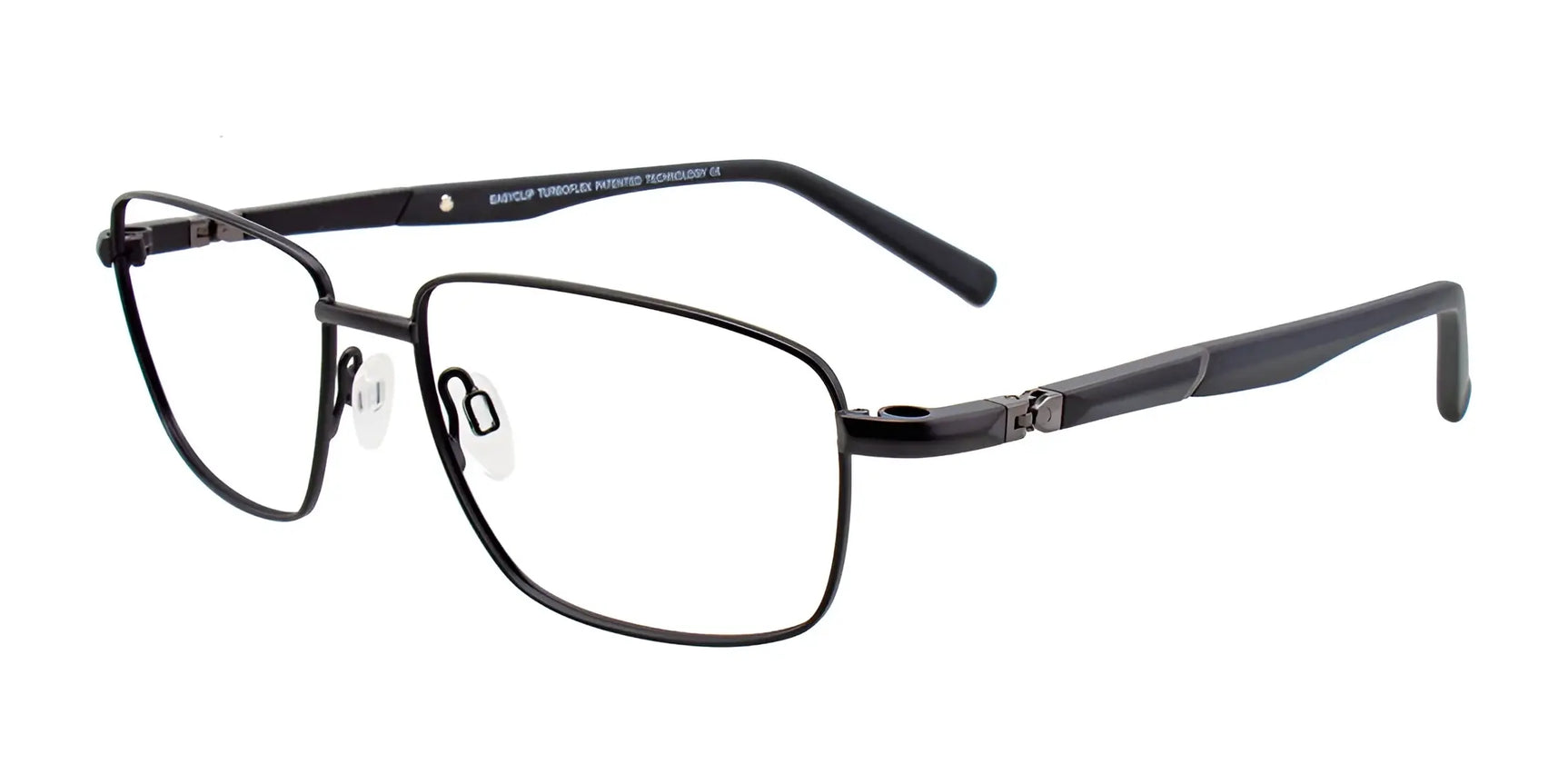 EasyClip EC411 Eyeglasses with Clip-on Sunglasses Satin Black EasyClip EC411 Eyeglasses with Clip-on Sunglasses Satin Black