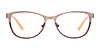 EasyClip EC414 Eyeglasses with Clip-on Sunglasses | Size 52 / Satin Brown & Beige