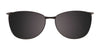 EasyClip EC414 Eyeglasses with Clip-on Sunglasses | Size 52 / Satin Brown & Beige