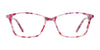 EasyClip EC421 Eyeglasses with Clip-on Sunglasses | Size 52 / Blue & Crystal Blue Marbled