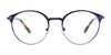 EasyClip EC422 Eyeglasses with Clip-on Sunglasses | Size 51 / Satin Dark Blue