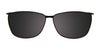EasyClip EC426 Eyeglasses with Clip-on Sunglasses | Size 53 / Blue & Brown