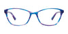 EasyClip EC428 Eyeglasses with Clip-on Sunglasses | Size 53 / Purple & Orange Marbled