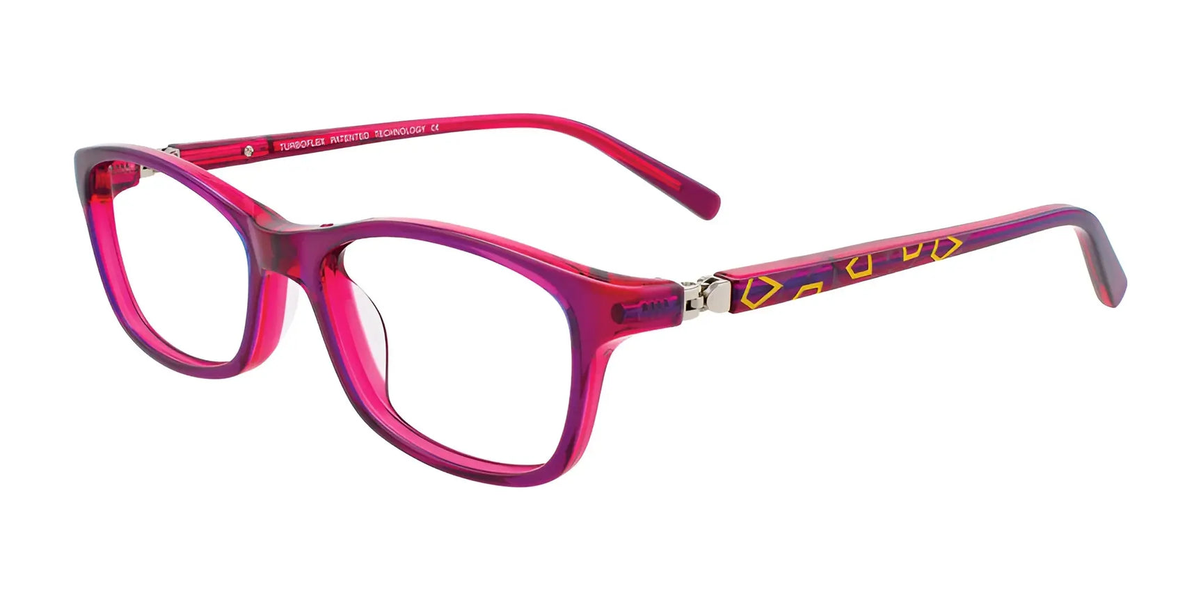 EasyClip EC432 Eyeglasses Pink & Blue & Yellow EasyClip EC432 Eyeglasses Pink & Blue & Yellow