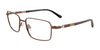 EasyClip EC436 Eyeglasses with Clip-on Sunglasses | Size 55 / Satin Dark Grey