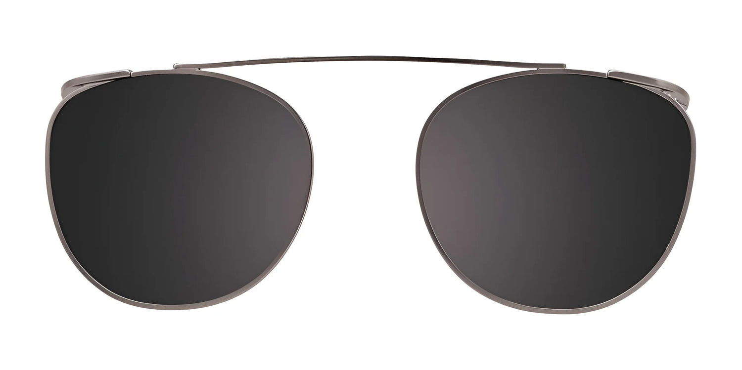 EasyClip EC443 Eyeglasses | Size 49 by EasyClip feature large, round black lenses and a slim metal frame. Shown on a white background, these eyeglasses are prescription ready for convenience and style. EasyClip EC443 Eyeglasses | Size 49 by EasyClip feature large, round black lenses and a slim metal frame. Shown on a white background, these eyeglasses are prescription ready for convenience and style.
