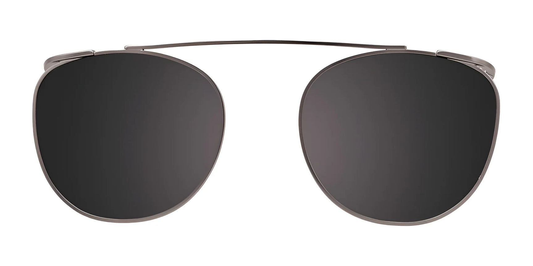 EasyClip EC443 Eyeglasses | Size 49 by EasyClip feature large, round black lenses and a slim metal frame. Shown on a white background, these eyeglasses are prescription ready for convenience and style. EasyClip EC443 Eyeglasses | Size 49 by EasyClip feature large, round black lenses and a slim metal frame. Shown on a white background, these eyeglasses are prescription ready for convenience and style.
