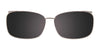 EasyClip EC449 Eyeglasses with Clip-on Sunglasses | Size 52 / Purple & Amber
