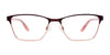 EasyClip EC455 Eyeglasses with Clip-on Sunglasses | Size 53 / Satin Burgundy & Grey