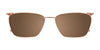 EasyClip EC455 Eyeglasses with Clip-on Sunglasses | Size 53 / Clip Only (Color №010)