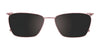 EasyClip EC455 Eyeglasses with Clip-on Sunglasses | Size 53 / Clip Only (Color №080)