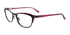 EasyClip EC456 Eyeglasses with Clip-on Sunglasses | Size 51 / Satin Black & Dark Pink