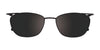 EasyClip EC456 Eyeglasses with Clip-on Sunglasses | Size 51 / Clip Only (Color №090)