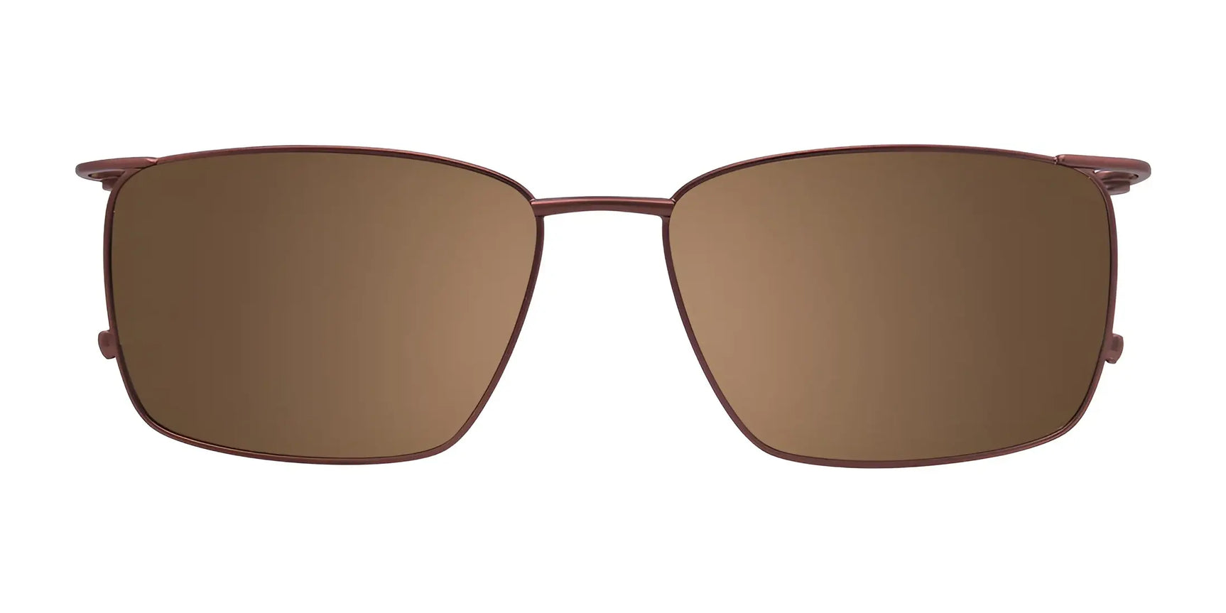 EasyClip EC459 Eyeglasses with Clip-on Sunglasses (Size 54) by EasyClip feature brown rectangular frames and sleek metal design—stylish eyewear that easily complements any look. EasyClip EC459 Eyeglasses with Clip-on Sunglasses (Size 54) by EasyClip feature brown rectangular frames and sleek metal design—stylish eyewear that easily complements any look.