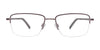 EasyClip EC465 Eyeglasses with Clip-on Sunglasses | Size 54 / Satin Golden Brown & Steel