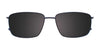 EasyClip EC465 Eyeglasses with Clip-on Sunglasses | Size 54 / Satin Golden Brown & Steel
