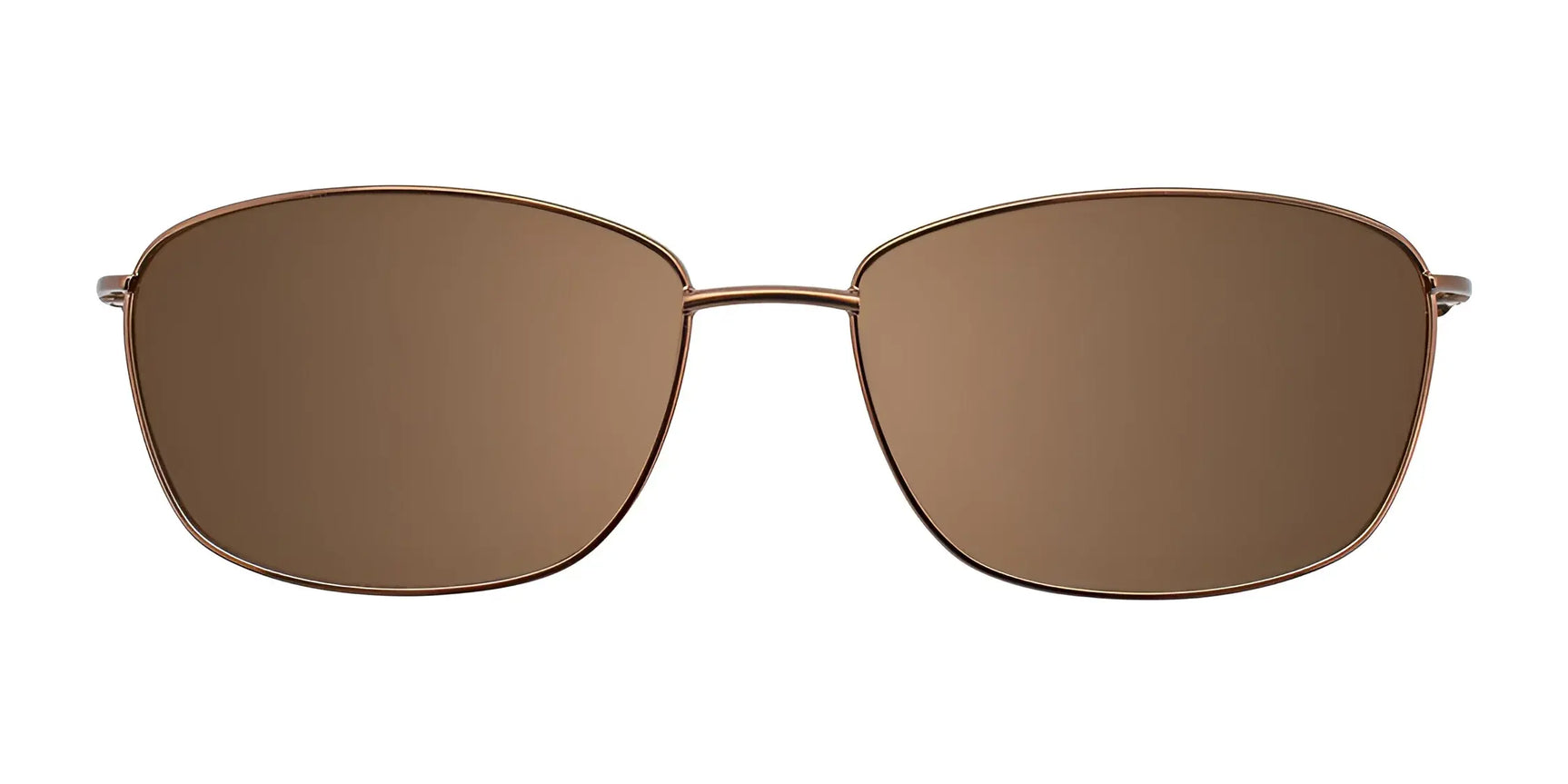 EasyClip EC469 Eyeglasses with Clip-on Sunglasses (Size 53) by EasyClip, shown on a white background. The brown rectangular clip-ons offer versatile sun protection and easily attach to your eyeglass frames. EasyClip EC469 Eyeglasses with Clip-on Sunglasses (Size 53) by EasyClip, shown on a white background. The brown rectangular clip-ons offer versatile sun protection and easily attach to your eyeglass frames.