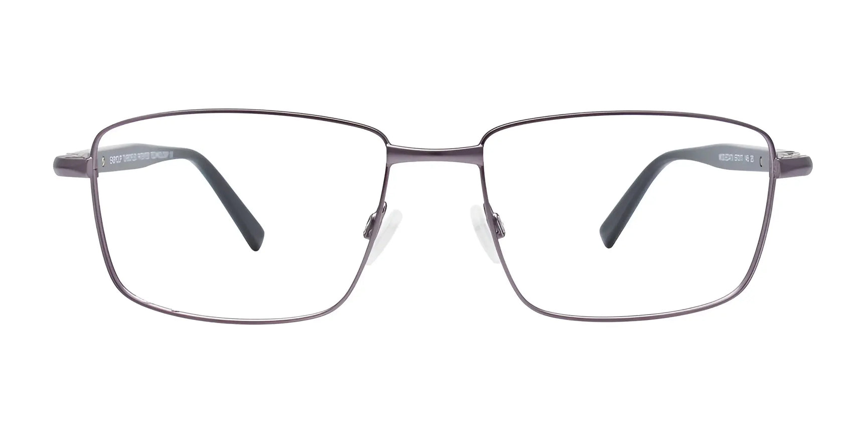 The EasyClip EC470 Eyeglasses by EasyClip feature thin, rectangular metal frames with clear lenses and black earpieces. Comes with a polarized clip-on for easy transition to sunglasses. Size 57. The EasyClip EC470 Eyeglasses by EasyClip feature thin, rectangular metal frames with clear lenses and black earpieces. Comes with a polarized clip-on for easy transition to sunglasses. Size 57.