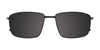 EasyClip EC470 Eyeglasses with Clip-on Sunglasses | Size 57 / Satin Black