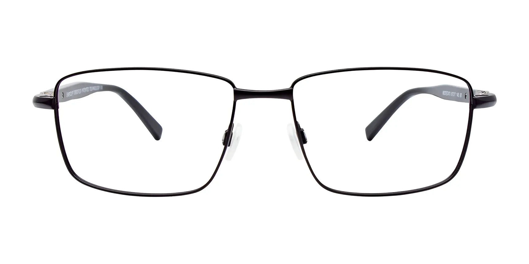 EasyClip EC470 eyeglasses by EasyClip, size 57, feature black rectangular thin metal frames and come with a polarized clip-on sunglasses attachment for convenient sun protection. EasyClip EC470 eyeglasses by EasyClip, size 57, feature black rectangular thin metal frames and come with a polarized clip-on sunglasses attachment for convenient sun protection.