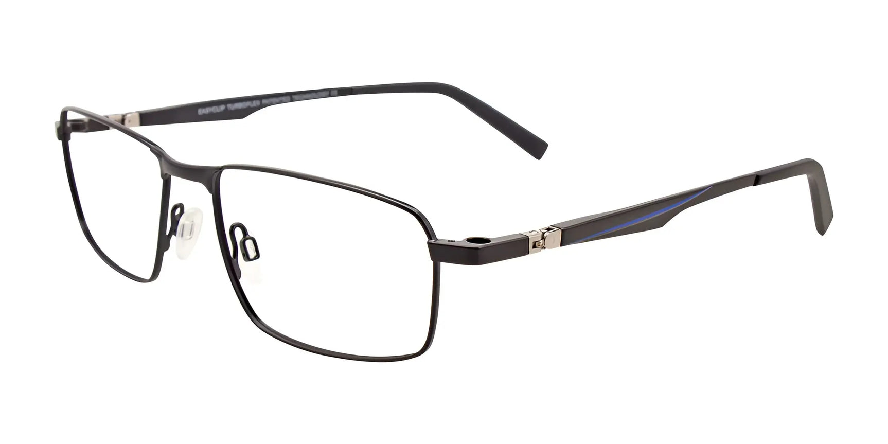 EasyClip EC477 Eyeglasses with Clip-on Sunglasses Satin Black EasyClip EC477 Eyeglasses with Clip-on Sunglasses Satin Black