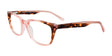 EasyClip EC483 Eyeglasses with Clip-on Sunglasses Pink Crystal & Brown Marbled EasyClip EC483 Eyeglasses with Clip-on Sunglasses Pink Crystal & Brown Marbled
