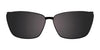 EasyClip EC483 Eyeglasses with Clip-on Sunglasses | Size 53 / Blue Crystal & Blue Marbled