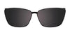 EasyClip EC483 Eyeglasses with Clip-on Sunglasses | Size 53 / Blue Crystal & Blue Marbled
