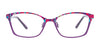 EasyClip EC484 Eyeglasses with Clip-on Sunglasses | Size 52 / Blue Pattern & Silver