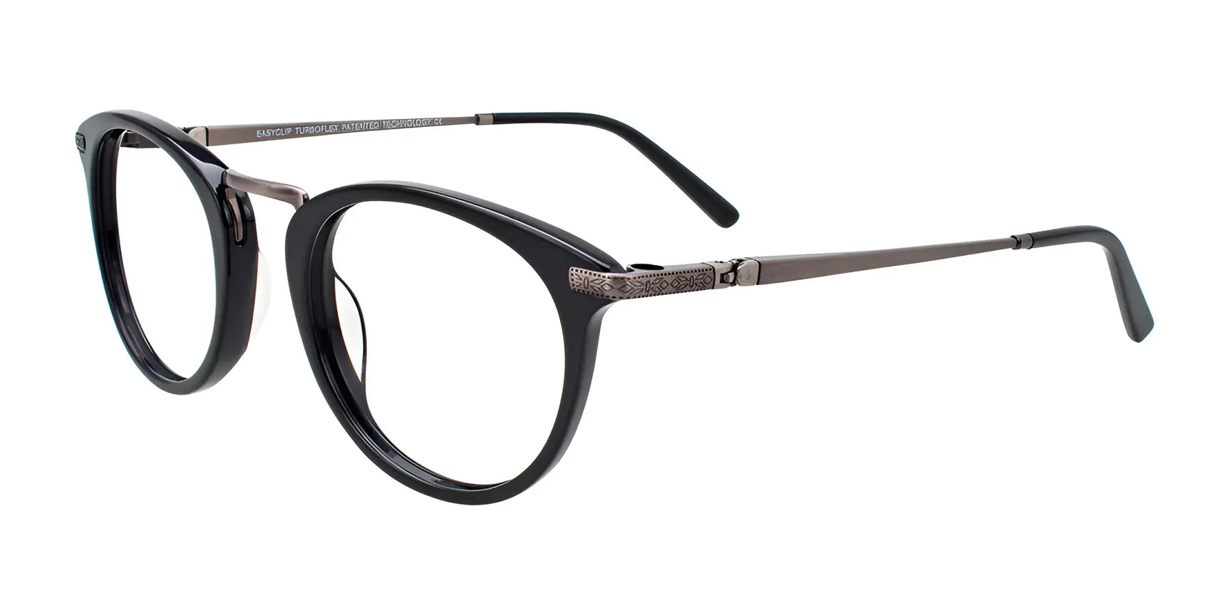 EasyClip EC485 Eyeglasses with Clip-on Sunglasses Black & Grey EasyClip EC485 Eyeglasses with Clip-on Sunglasses Black & Grey