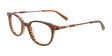 EasyClip EC486 Eyeglasses with Clip-on Sunglasses Brown & Orange & Grey Lines EasyClip EC486 Eyeglasses with Clip-on Sunglasses Brown & Orange & Grey Lines