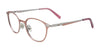 EasyClip EC489 Eyeglasses | Size 42 / Matt Light Pink & Matt Silver