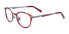 EasyClip EC489 Eyeglasses | Size 42 / Matt Red & Matt Light Blue