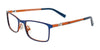 EasyClip EC492 Eyeglasses | Size 44 / Matt Blue & Matt Orange