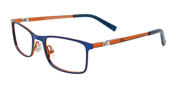EasyClip EC492 Eyeglasses | Size 44 / Matt Blue & Matt Orange