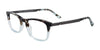 EasyClip EC494 Eyeglasses | Size 45 / Demi Green & Light Crystal Green