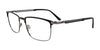EasyClip EC496 Eyeglasses with Clip-on Sunglasses | Size 55 / Matt Black & Dark Grey