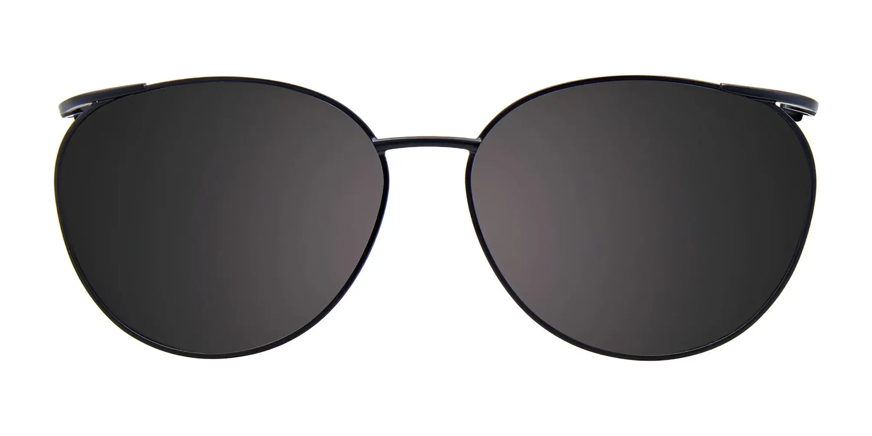 EasyClip EC499 Eyeglasses with Clip-on Sunglasses by EasyClip feature a prescription-ready, aviator-style frame and polarized clip-on dark lenses for versatile everyday wear; shown here on a white background. EasyClip EC499 Eyeglasses with Clip-on Sunglasses by EasyClip feature a prescription-ready, aviator-style frame and polarized clip-on dark lenses for versatile everyday wear; shown here on a white background.