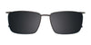 EasyClip EC500 Eyeglasses with Clip-on Sunglasses | Size 59 / Clip Only (Color №050)