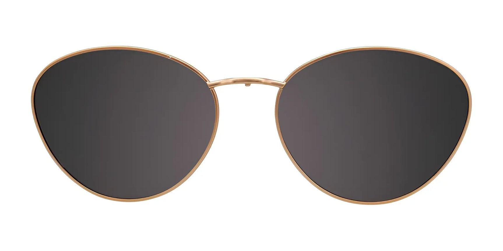 EasyClip EC501 Eyeglasses with Clip-on Sunglasses by EasyClip, size 51. Gold-framed, round glasses with dark polarized clip-on lenses for versatile wear, shown on a white background. EasyClip EC501 Eyeglasses with Clip-on Sunglasses by EasyClip, size 51. Gold-framed, round glasses with dark polarized clip-on lenses for versatile wear, shown on a white background.