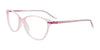 EasyClip EC504 Eyeglasses with Clip-on Sunglasses | Size 54 / Light Pink & Lavender