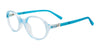 EasyClip EC505 Eyeglasses | Size 43 / Light Blue Crystal & Glitters