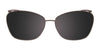 EasyClip EC514 Eyeglasses with Clip-on Sunglasses | Size 52 / Purple & Demi Grey